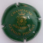 Marque : GERMAIN - PIDANSAT N° Lambert : 7  Couleur : Vert et or Description :  Initiales dans blason surmontÈ d'une couronne - nom de la marque Emplacement : 