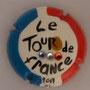 Marque : SV - CAPSULES N° Lambert : NR9 Couleur : Contour bleu, blanc, rouge. Fond blanc avec strass Description : Tour de France 2017  Emplacement : 