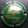 Marque : SANGER N° Lambert : 12 Couleur : Vert et or Description : Blason couronné au-dessus de l'inscription champagne  Emplacement : 