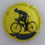 Marque : MARIE ALICE (veuve) N° Lambert : 8a Couleur : Fond jaune, cycliste noir Description : Tour des Flandres 2021 - nom de la marque  Emplacement : 