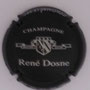 Marque : DOSNE René N° Lambert : 7 Couleur : Noir mat et argent Description : Blason et nom de la marque  Emplacement : 