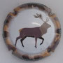 Marque : ORBAN Olivier N° Lambert : NR Couleur : Polychrome, contour "camouflage" Description : Cerf - nom de la marque   Emplacement :