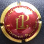 Marque : LAURENT - PERRIER  N° Lambert : 40a Couleur : Bordeaux foncé, or jaune Description : Lettres LP sans écusson   Emplacement : 