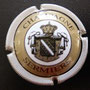 Marque : SERMIERS N° Lambert : 1 Couleur : Contour blanc, striée Description : Blason couronné - nom de la marque   Emplacement : 