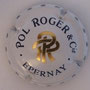 Marque : POL ROGER N° Lambert : NR2 Couleur : Blanc verso blanc. PR Or Description : Initiales stylisées  Emplacement : 