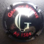 Marque : GOSSET N° Lambert : 43 Couleur : Jeroboam. Noir et blanc  - inscription rouge Description : Grand G pour une cuvée Grande Réserve  Emplacement : 