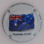 Marque : CHEMIN Roger N° Lambert : 3 Couleur : Fond blanc Description : Drapeau Australie  Emplacement : 