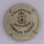 Marque : GERMAIN - PIDANSAT N° Lambert : 1  Couleur : Crème et Noir Description : Nom de la marque - Initiales dans blason surmonté d'une couronne  Emplacement : 