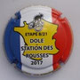 Marque : CLERGEOT Daniel N° Lambert : NR Couleur : Fond marron Description : Tour de France 2017 - Dole - Station des Rousses - nom de la marque  Ref perso :