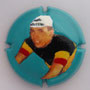 Marque : CT PALM  N° Lambert : NR12 Couleur : Polychrome, fond turquoise Description : Herman Van sprinter - initiales CT au verso    Ref perso :  