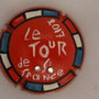 Marque : SV - CAPSULES N° Lambert : NR10 Couleur : Contour bleu, blanc, rouge. Fond rouge avec strass Description : Tour de France 2017  Emplacement : 