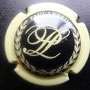 Marque : LEBRUN Paul N° Lambert : 22 Couleur : Contour gris, fond noir Description : Initiales LP stylisées  Emplacement : 