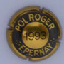 Marque : POL ROGER N° Lambert : 1993 Couleur : Or et noir, strié. Cercle or Description : Millésime 1993  Emplacement : 