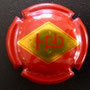 Marque : HERARD Paul N° Lambert : 4 Couleur : Rouge et Or mat Description : Initiales en capitale dans un losange doré  Emplacement : 