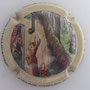 Marque : CHEURLIN (veuve) N° Lambert : 18bd Couleur : Polychrome, contour crème Description : Fables de la fontaine - le chat, la belette et le petit lapin - nom de la marque  Emplacement : 