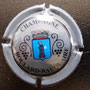 Marque : BOULARD - BAUQUAIRE  N° Lambert : 7 Couleur :  Grappes fines - Gris Description : Blason couronné encadré de deux grappes - nom de la marque Emplacement : 