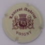 Marque : AUBRIOT Laurent N° Lambert : 1 - pâle Couleur : Crème et marron Description : Blason soutenu par deux lions Emplacement : 004-04-04