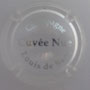 Marque : SACY LOUIS (de) N° Lambert : 2a Couleur : Opalis transparent, texte argent Description : Nom de la marque  Emplacement : 
