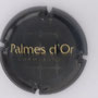 Marque : FEUILLATTE Nicolas N° Lambert : 34 lettres fines Couleur : "Champagne" en lettres crème Description : Cuvée Palmes d'Or  Emplacement : 