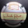 Marque :   JACOB Robert N° Lambert : 14 Couleur :  Argent et crème Description : Nom de la marque en lettres cursives  Emplacement :