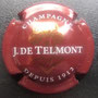 Marque : TELMONT J (de) N° Lambert : 22a Couleur : Fond Bordeaux, Or vif Description : Nom de la marque sur un heaume doré  Emplacement : 