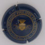 Marque : FLAURENT Philippe N° Lambert : 2 Couleur : Bleu et or Description : Blason couronné et nom de la marque  Emplacement : 