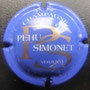 Marque : PEHU - SIMONET  N° Lambert : 3 Couleur : Fond bleu ciel Description : Initiales et nom de la marque Emplacement : 
