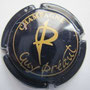 Marque : PREAUT GUY N° Lambert : 17 Couleur : Noir et Or Description : Lettre "P" - nom de la marque  Emplacement : 092-02-04