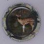 Marque : DILIGENT François N° Lambert : 2d Couleur : Contour gris, polychrome Description : La chasse - daim : nom de la marque  Emplacement : 