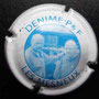 Marque : DENIME P & F N° Lambert : 3 Couleur : Blanc, inscription bleu  Description : 2 hommes et nom de la marque  Emplacement : 