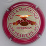Marque : MARTEL GH & Co N° Lambert : 23 Couleur : Contour rose foncé Description : Dessin d'un aigle posé sur un cartouche contenant la date 1869  Emplacement : 