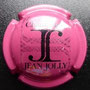 Marque :  JOLLY Jean N° Lambert : 7 Couleur : Fuschia et noir Description : Initiales et nom de la   marque  Emplacement : 