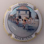 Marque : JUVENELLE Aline N° Lambert : 8c Couleur : Polychrome - contour jaune Description : Freddy Maertens champion des Flandres 1974 - nom de la marque Emplacement : 