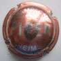 Marque : PIPER-HEIDSIECK N° Lambert : 93 Couleur : Rose pâle Description : Nom de la marque en lettres argentées  Emplacement : 090-01-01