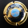 Marque : GENERIQUE  N° Lambert : 651 Couleur : Contour or et globe bleuté Description : Globe terrestre  Ref perso : 908-04-03