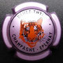 Marque : DEHEZ - THYL N° Lambert : 13 Couleur : Fond violet Description : Nom de la marque et   tête de tigre  Emplacement : 
