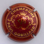 Marque : GOBILLARD Paul N° Lambert : 1a Couleur : Bordeaux foncé et or Description : Initiales dans un cartouche couronné - nom de la marque  Emplacement : 