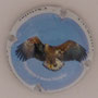 Marque : THIEBAUT Christine N° Lambert : 14 Couleur : Fond bleu, contour blanc Description : Rapace - Pygargue Emplacement : 