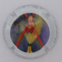 Marque : CASTELLANE (de) N° Lambert : 91c Couleur : Contour blanc, dessin polychrome Description : Femme sortant d'une bouteille de champagne  Emplacement : 