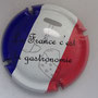 Marque : GENERIQUE  N° Lambert : 992 Couleur : Fond tricolore, bleu, blanc, rouge Description : La France c'est la gastronomie Ref perso : 
