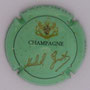 Marque : GONEL Michel N° Lambert : 3 Couleur : Fond vert clair Description : Signature sous blason surmonté d'une couronne et soutenu par deux lions  Emplacement : 