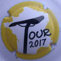 Marque : ROUYER Philippe N° Lambert : 68a Couleur : Contour bleu, centre rouge Description : Carte de France, selle de vélo et mention Tour 2017 - nom de la marque - nom de la marque sur le contour  Emplacement : 