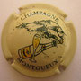 Marque :  MONTGUEUX N° Lambert : 1 Couleur :  Polychrome Description : Bouteille de champagne et coupe  Emplacement : 082-01-01