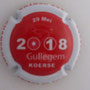 Marque : POIROT et fils N° Lambert : 11a Couleur : Contour blanc, fond rouge Description : Gullegem Koerse 2018  Emplacement : 