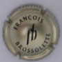 Marque : BROSSOLETTE François N° Lambert : 12 clair Couleur : Or et noir Description : Initiales et nom du producteur  Emplacement : 