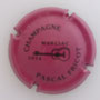 Marque : FRICOT Pascal N° Lambert : 26a Couleur : Fond fuchsia et noir Description : Guitare  Jazz Marciac 2016 - nom de la marque  Emplacement : 