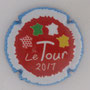 Marque : ROUYER Philippe N° Lambert : 68b Couleur : Contour bleu, centre rouge Description : Tour de France 2017 - nom de la marque sur le contour  Emplacement : 
