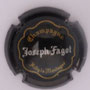 Marque : FAGOT Joseph N° Lambert : 15 Couleur : Noir, or et argent Description : Nom du producteur dans cartouche stylisé  Emplacement : 