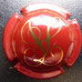 Marque : VERGNON Jean-Louis N∞ Lambert : 10 Couleur : Bordeaux et Or Description : Initiales stylisées  Emplacement : 