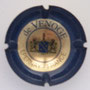 Marque : VENOGE (de) N° Lambert : 12 impression verso Couleur : Bleu, centre or Description : Blason 3 Ètoiles, surmonté d'un heaume et encadré par 2 lions  Emplacement : 
